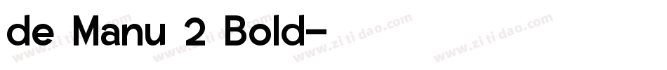 de Manu 2 Bold字体转换